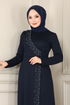Dress 2459ASMK1074-MS Navy Blue - Thumbnail