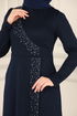 Dress 2459ASMK1074-MS Navy Blue - Thumbnail