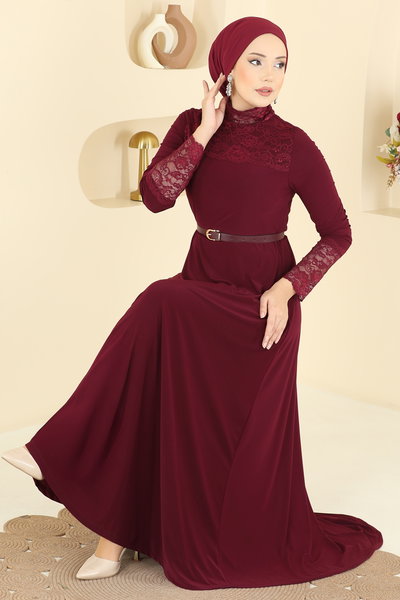A.N.T. - Dress 2460ANT466-MS Burgundy - 426319