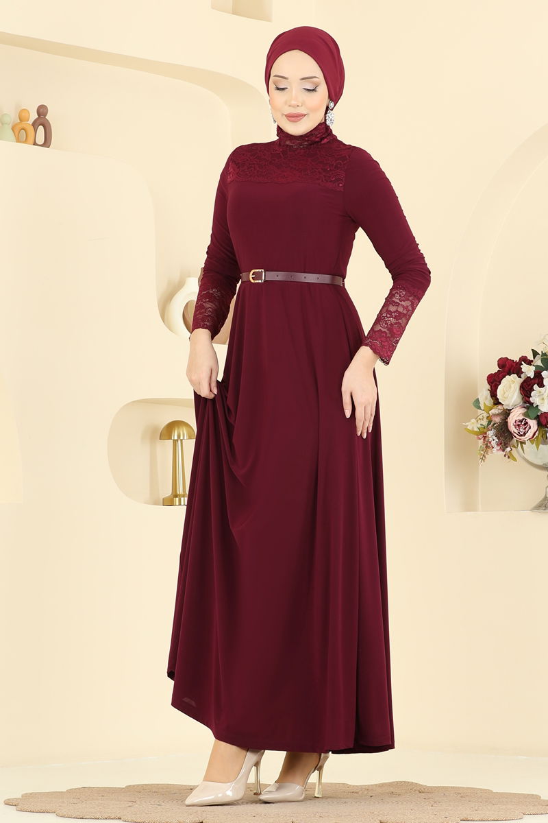 Dress 2460ANT466-MS Burgundy