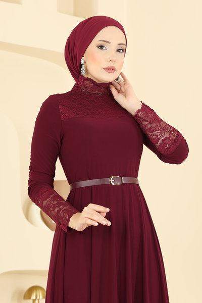 A.N.T. - Dress 2460ANT466-MS Burgundy - 426321