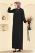 الفستان أسود 2465MSZ1172-MS - Thumbnail