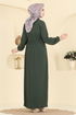 الفستان اخضر عفني 2465MSZ1172-MS - Thumbnail