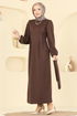 Dress 25008UKB139-MS Brown - Thumbnail