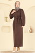 Dress 25008UKB139-MS Brown - Thumbnail