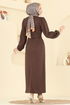 Dress 25008UKB139-MS Brown - Thumbnail