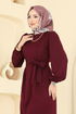 Dress 25008UKB139-MS Burgundy - Thumbnail