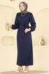 Dress 25008UKB139-MS Navy Blue - Thumbnail