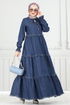 Dress 25018MTS1094-MS Dark Denim - Thumbnail