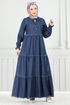 Dress 25018MTS1094-MS Dark Denim - Thumbnail
