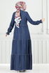 Dress 25018MTS1094-MS Dark Denim - Thumbnail