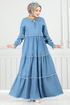 Dress 25018MTS1094-MS Light Denim - Thumbnail