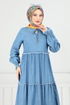 Dress 25018MTS1094-MS Light Denim - Thumbnail