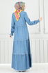 Dress 25018MTS1094-MS Light Denim - Thumbnail