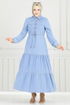 Dress 25019MTS1094-MS Light Denim - Thumbnail