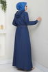 Dress 25021MTS1094-MS Dark Denim - Thumbnail