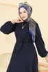 Dress 25029UKB139-MS Navy Blue - Thumbnail