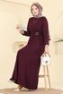 Dress 2637MSZ1172-MS Burgundy - Thumbnail