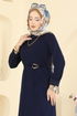 Dress 2637MSZ1172-MS Navy Blue - Thumbnail