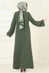 الفستان اخضر عفني 2650SL432-MS - Thumbnail