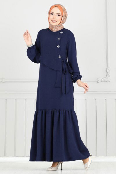 S.L. - Dress 2680SL432-MS Navy Blue