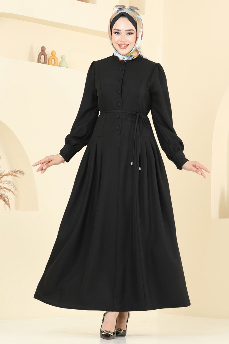 الفستان أسود 2705SL432-MS