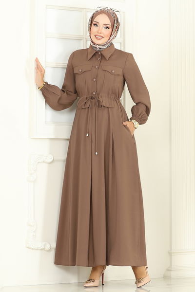 S.L. - Dress 2713SL432-MS Brown - 386918