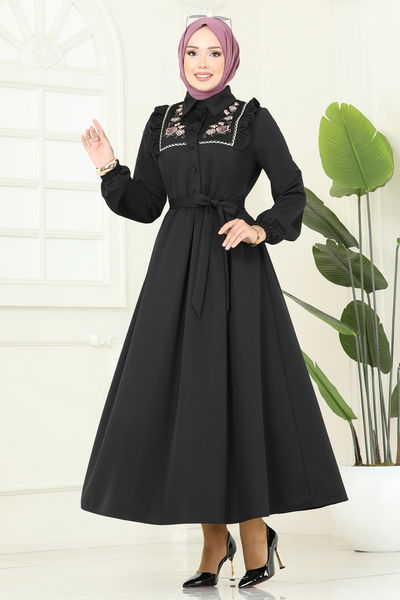 S.L. - الفستان أسود 2725SL432-MS - 392656