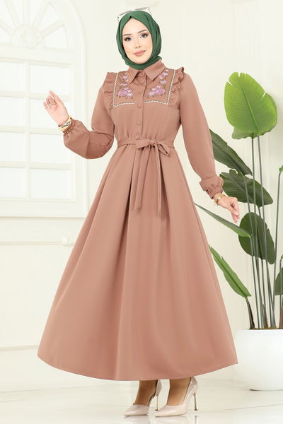 S.L. - Dress 2725SL432-MS Latte - 392647