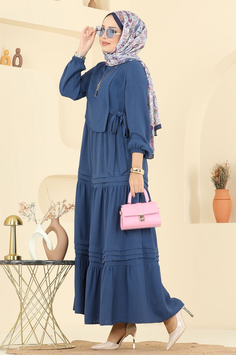 الفستان ازرق 2733SL432-MS