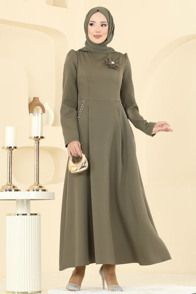 S.L. - Dress 2741SL432-MS Khaki - 404470