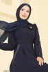 Dress 2741SL432-MS Navy Blue - Thumbnail