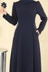 Dress 2741SL432-MS Navy Blue - Thumbnail