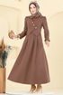الفستان بيج غامق 2743SL432-MS - Thumbnail