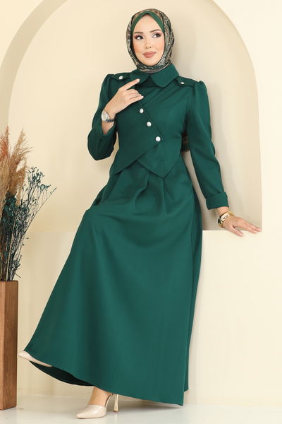 S.L. - Dress 2743SL432-MS Emerald - 395375