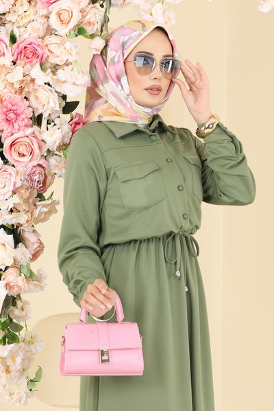 S.L. - Dress 2744SL432-MS Almond Green - 407730
