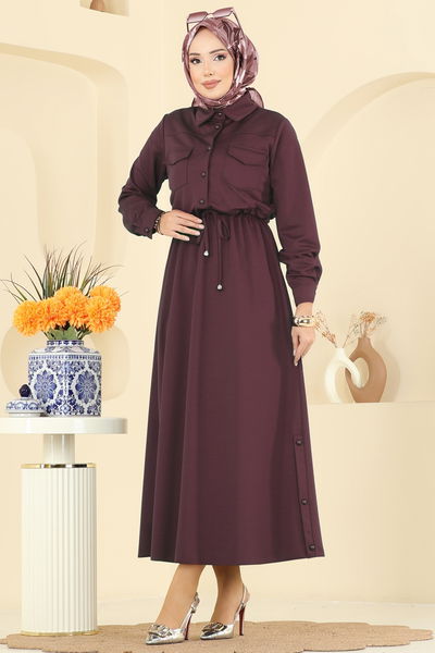 S.L. - Dress 2744SL432-MS Burgundy - 430171