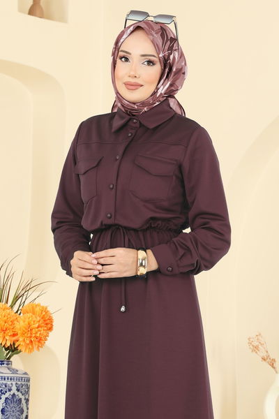 S.L. - Dress 2744SL432-MS Burgundy - 430172