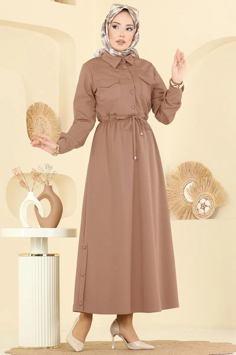 Dress 2744SL432-MS Latte