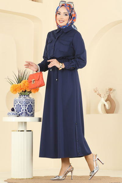 S.L. - Dress 2744SL432-MS Navy Blue - 407707