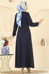 Dress 2746SL432-MS Navy Blue - Thumbnail