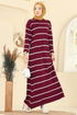 Dress 2747AYD574-MS Burgundy - Thumbnail