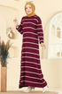 Dress 2747AYD574-MS Burgundy - Thumbnail