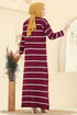 Dress 2747AYD574-MS Burgundy - Thumbnail