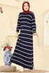 Dress 2747AYD574-MS Navy Blue - Thumbnail