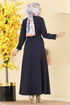 Dress 2749SL432-MS Navy Blue - Thumbnail