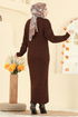 Dress 2752AYD574-MS Brown - Thumbnail