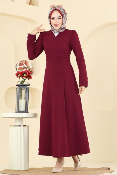 S.L. - Dress 2754SL432-MS Burgundy - 402992