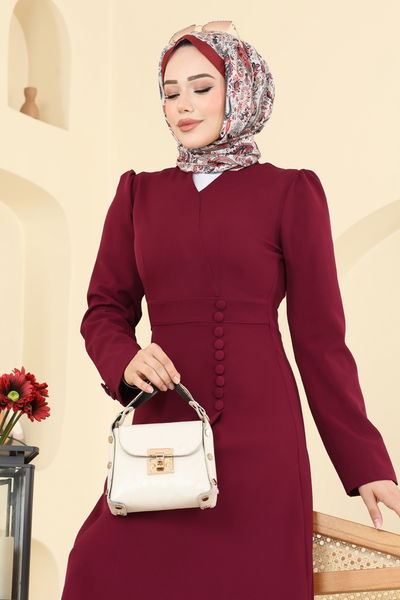 S.L. - الفستان خمري 2754SL432-MS - 402991