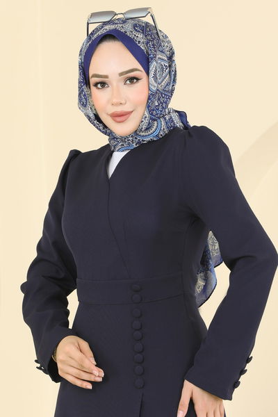 S.L. - Dress 2754SL432-MS Navy Blue - 403008